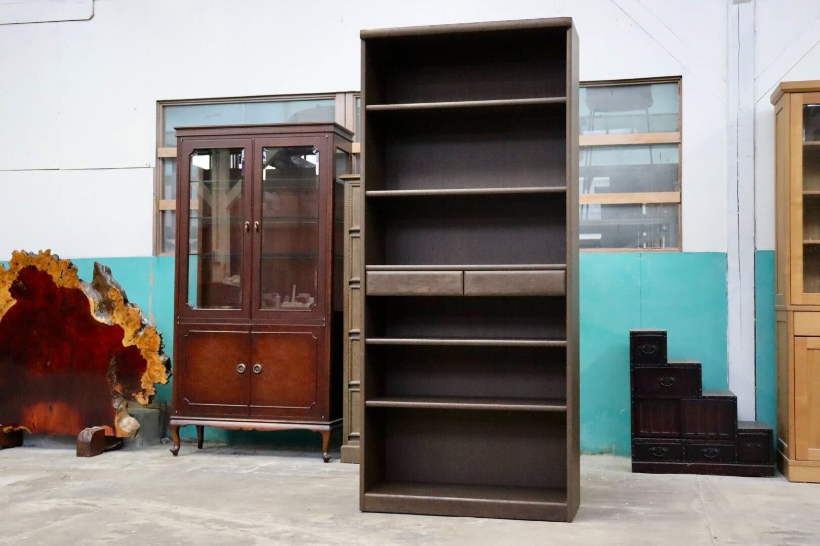 GMIS438○浜本工芸 / HAMAMOTO No.3600 書棚 本棚 ブックシェルフ