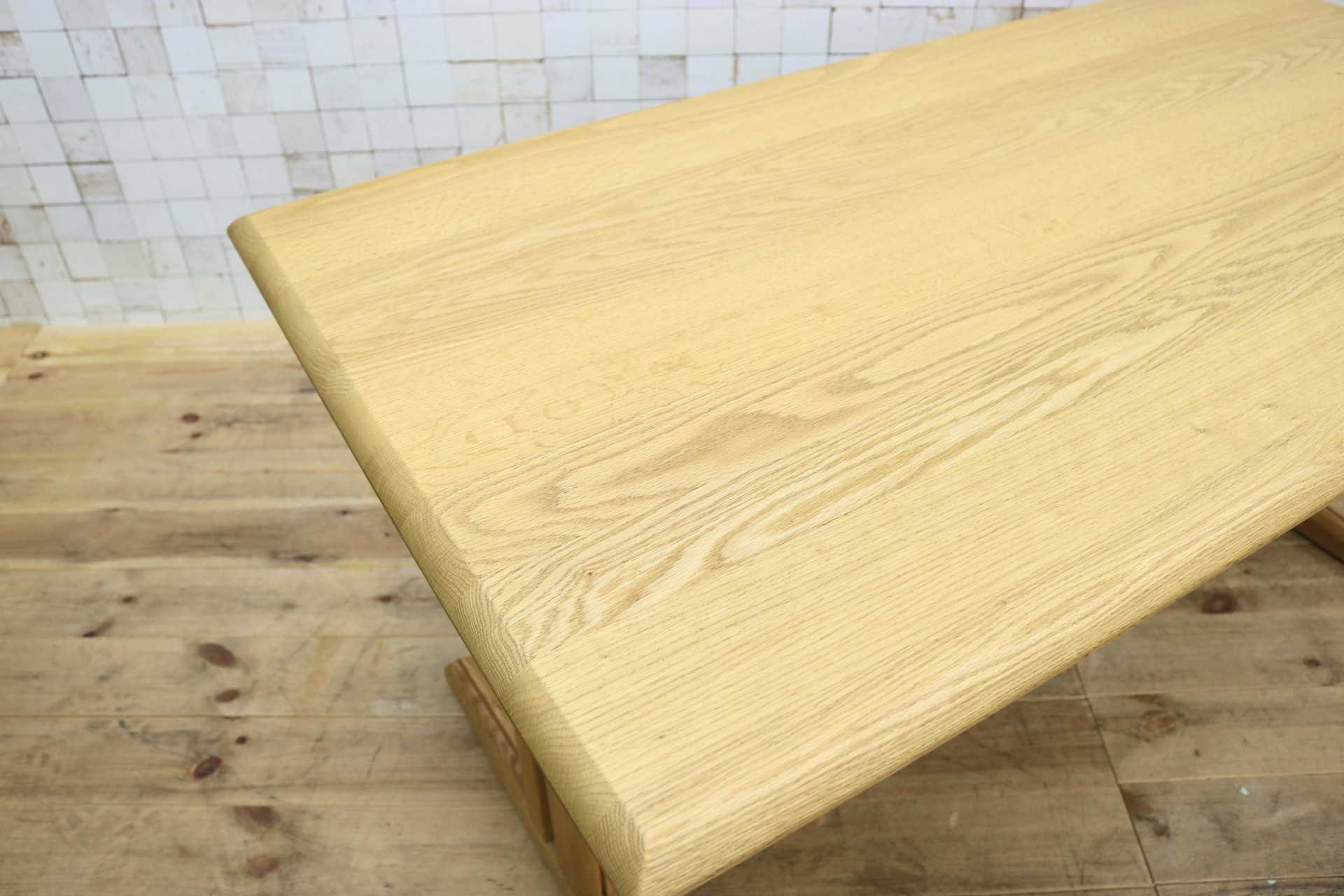 GMJK112C◯ACTUS / アクタス ダイニングテーブル 食卓テーブル リビングテーブル 作業台 オーク材 モダン 北欧スタイル 定価約8.9万 展示品