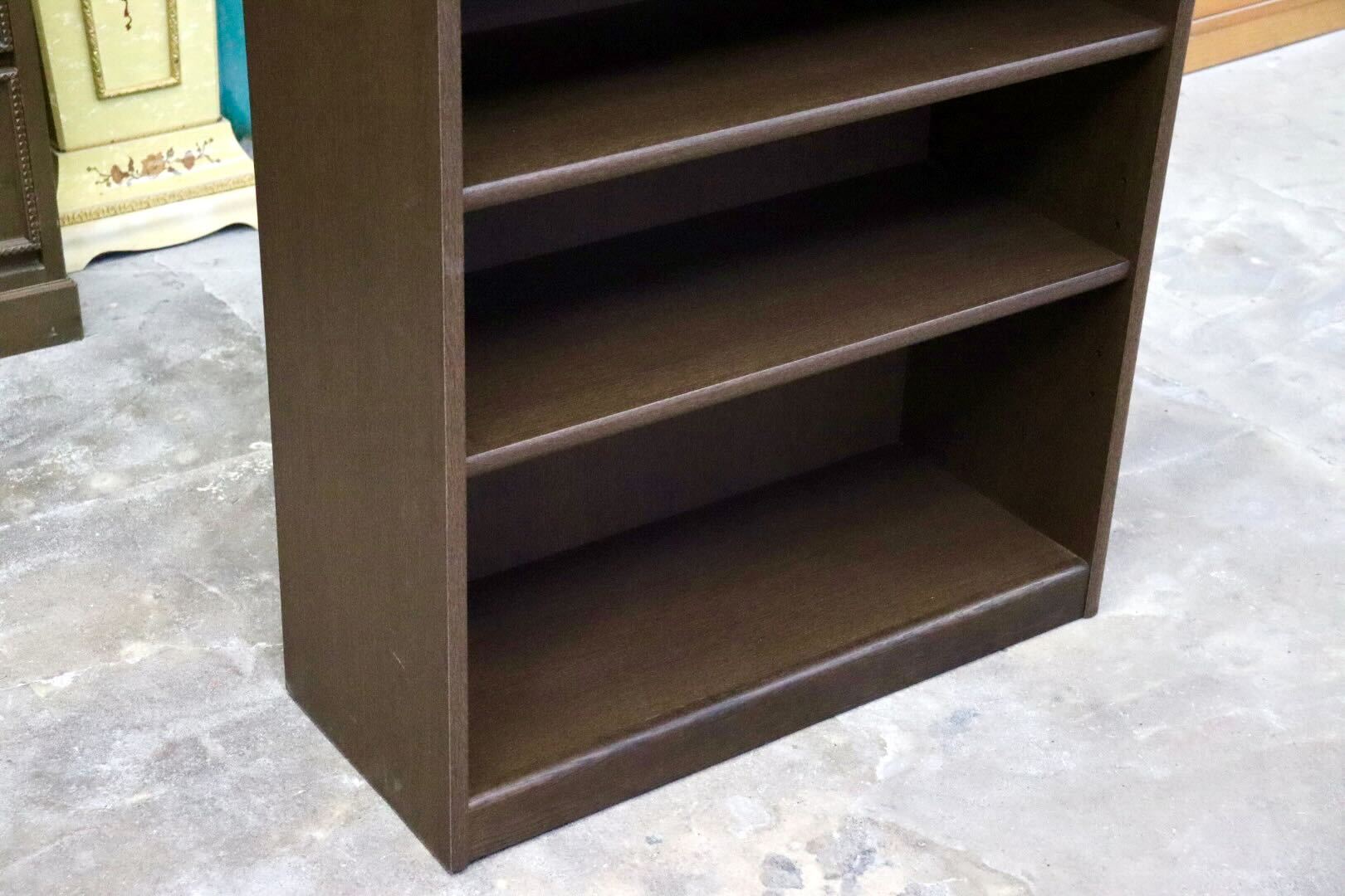 GMIS438○浜本工芸 / HAMAMOTO No.3600 書棚 本棚 ブックシェルフ ラック キャビネット 収納棚 楢材 無垢 定価約10.5万 モデルルーム展示品