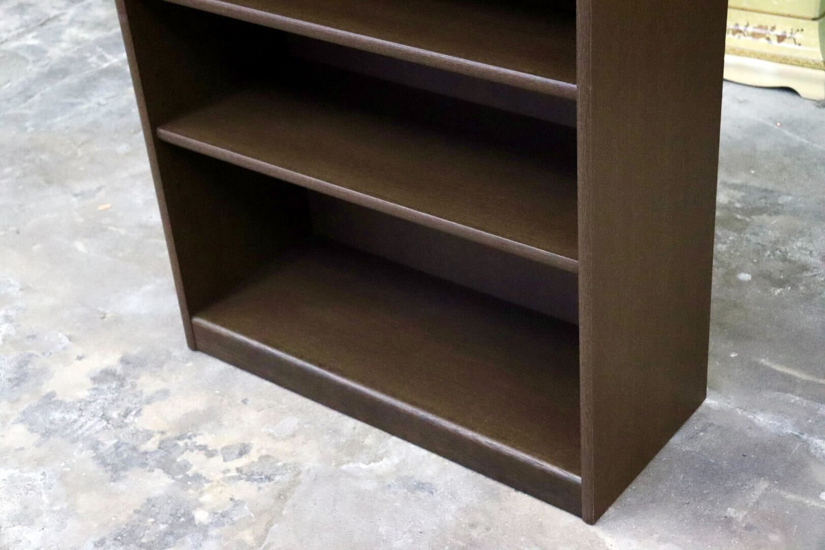 GMIS438○浜本工芸 / HAMAMOTO No.3600 書棚 本棚 ブックシェルフ ラック キャビネット 収納棚 楢材 無垢 定価約10.5万 モデルルーム展示品