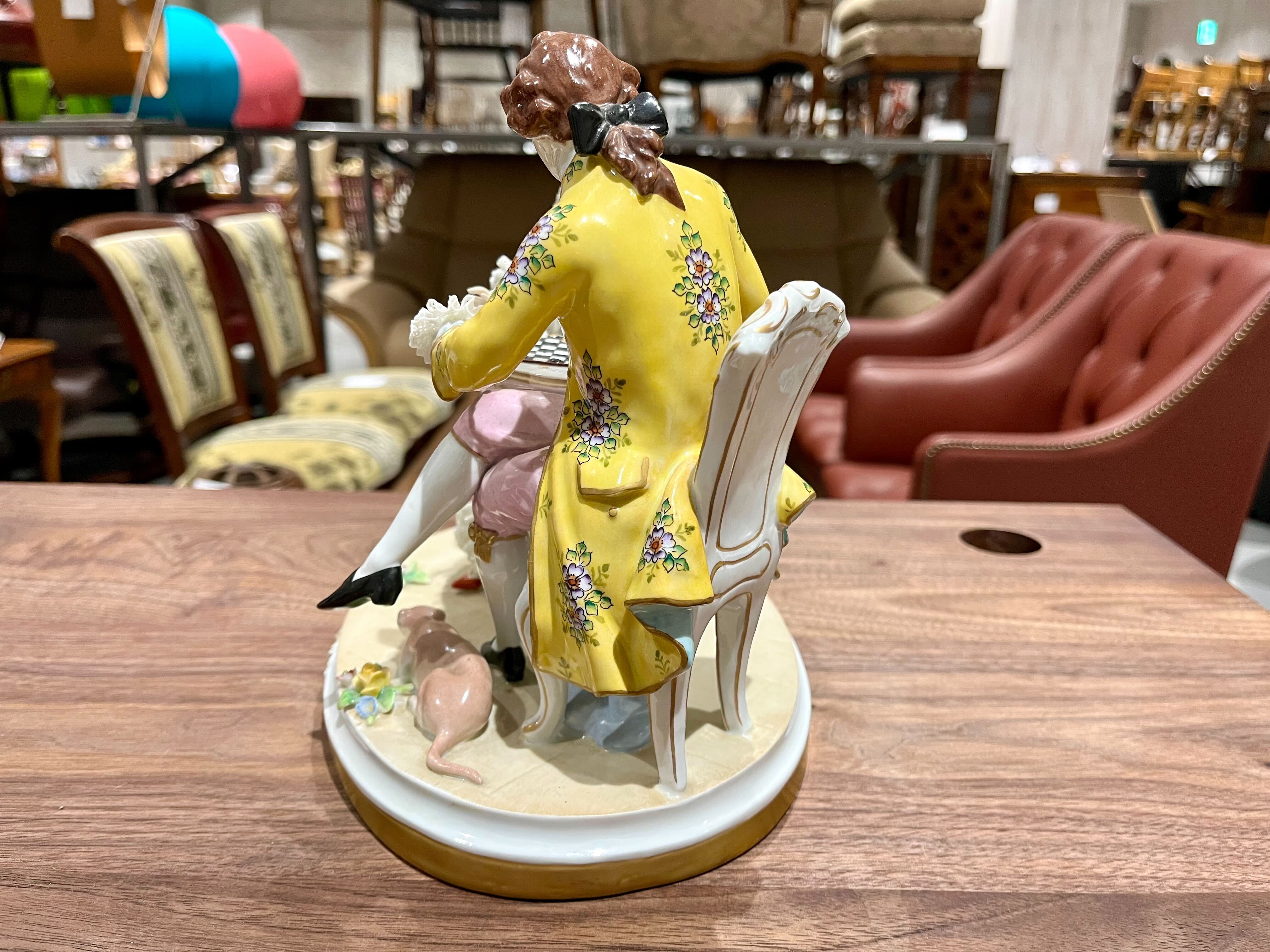 美品 イタリア 天使 カポディモンテ Capodimonte 陶磁器 笛吹
