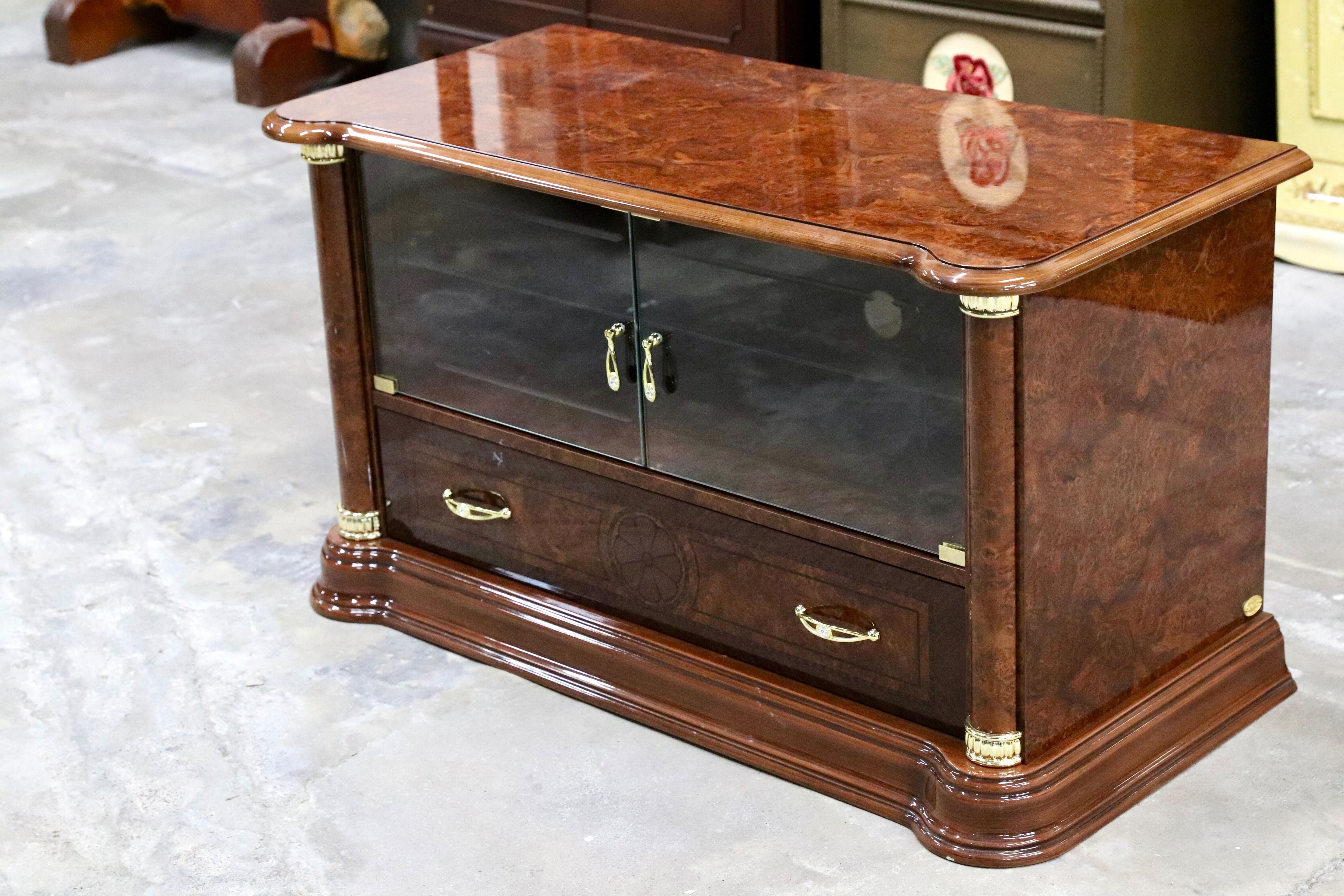 GMIS352○SaltarelliMOBILI / サルタレッリモビリ フローレンス TVボード AVボード ローボード 輸入家具 ロココ調 イタリア 定価約24.7万