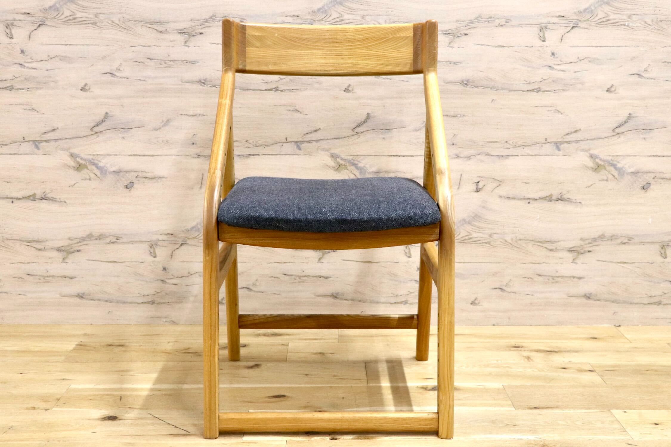 GMIK924○市場株式会社 / ICHIBA イートコ E-Toko 学習チェア ダイニングチェア 北欧風 アームチェア ファブリック