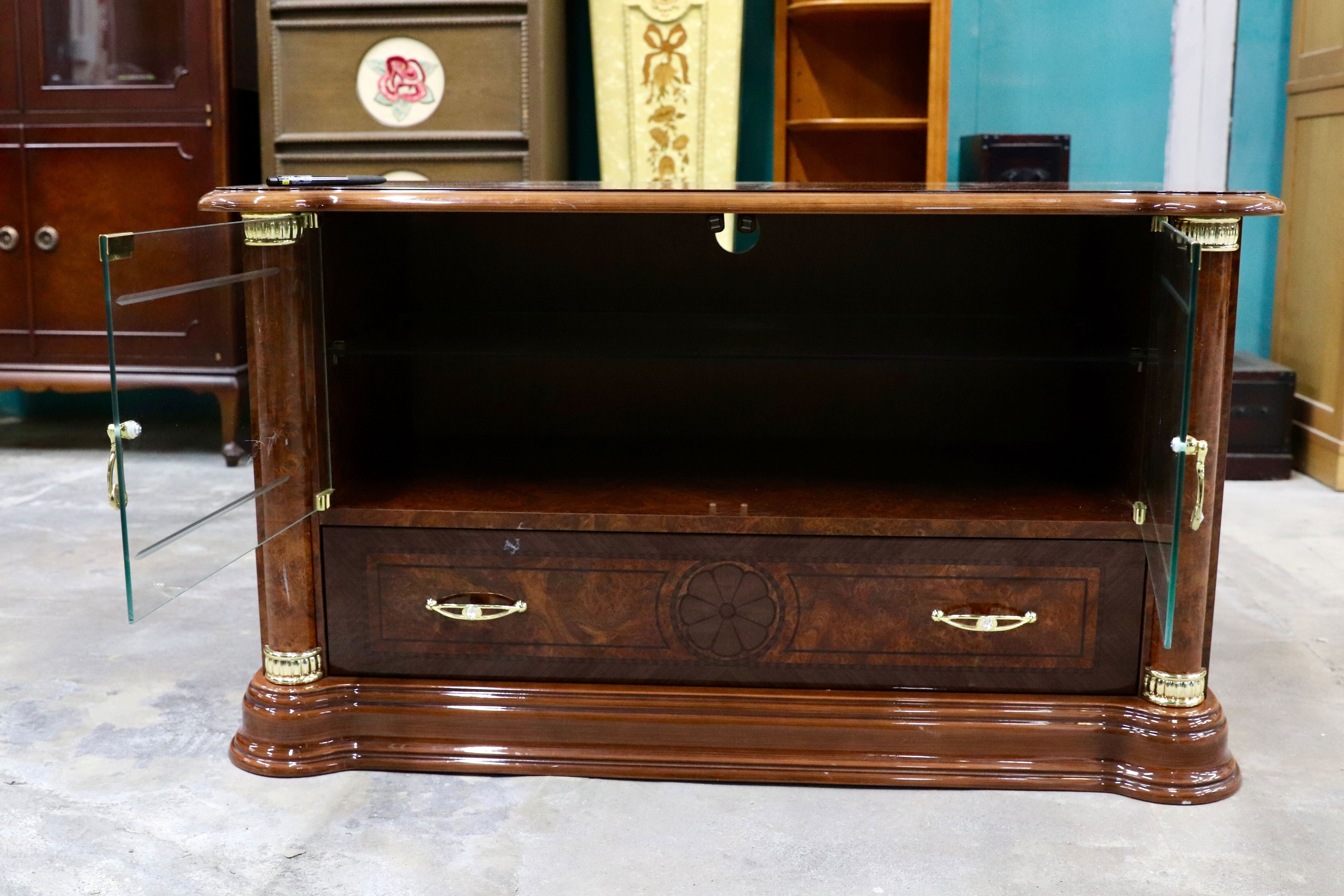 GMIS352○SaltarelliMOBILI / サルタレッリモビリ フローレンス TVボード AVボード ローボード 輸入家具 ロココ調 イタリア 定価約24.7万