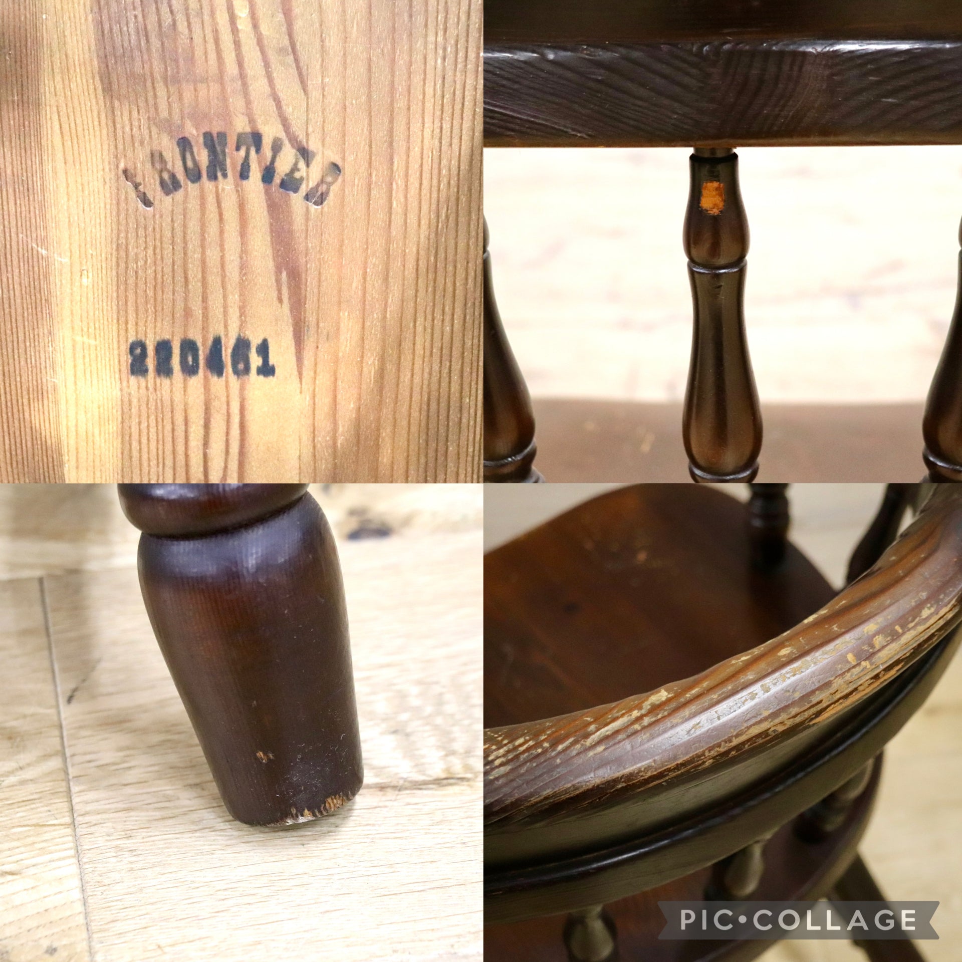 GMIK190A○飛騨産業 / HIDA キツツキ フロンティア ウィンザーチェア キャプテンチェア アンティーク 積丹カラマツ材 国産家具 稀少