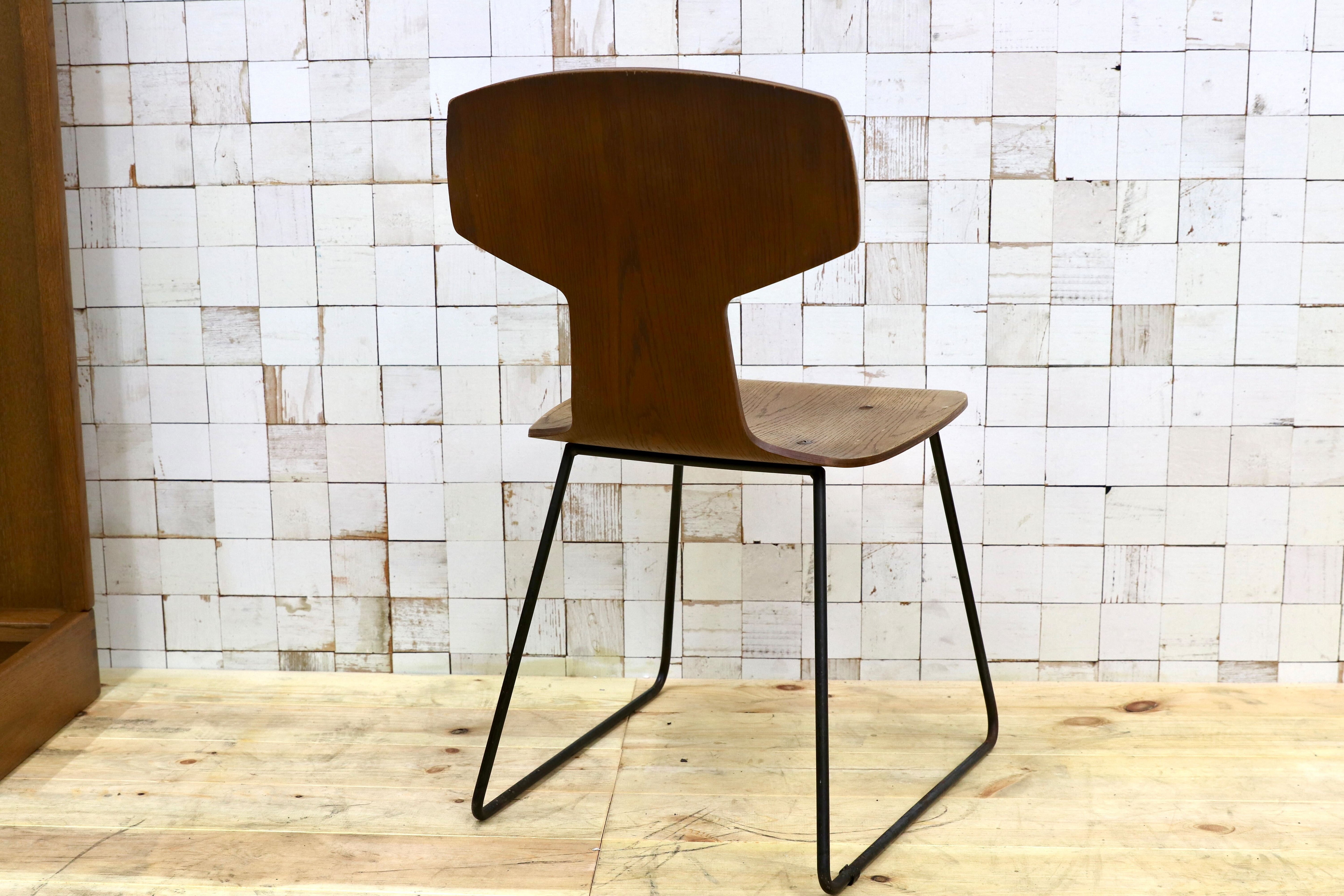 GMGK22Z○TRUCK FURNITURE / トラックファニチャー Tチェア プライウッド 廃番 ヴィンテージ 希少 アンティーク インダストリアル ジャンク