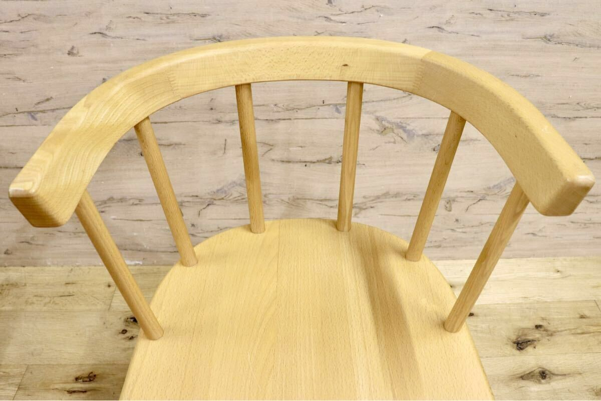 GMIH263E○KINOSHITA / キノシタ calore ダイニングチェア 2脚セット セミアームチェア 椅子 シンプル ナチュラル 木製家具 北欧スタイル.