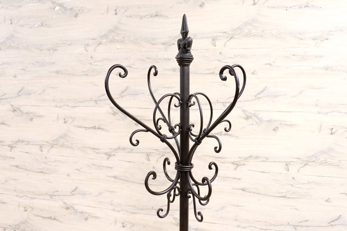 GMIK565○アンティーク調 ポールハンガー アイアン コートハンガー ハンガーラック 傘立て 帽子掛け ヴィンテージ フレンチシック