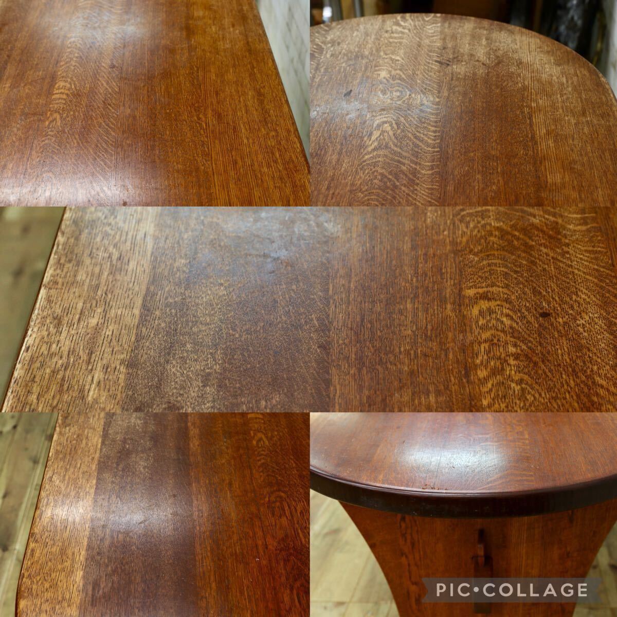 GMIO253○矢澤金太郎 ダイニングテーブル 食卓テーブル 指物工房 無垢材 槍鉋 ヴィンテージ 高級家具 稀少