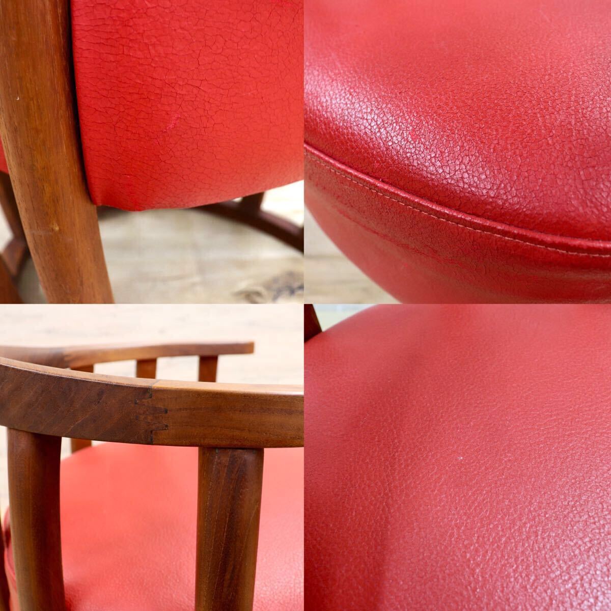 GMIK625○BC工房 こぶりチャウチャウ椅子 ラウンジチェア 椅子 セミアームチェア 本革 レザー モダン インテリア