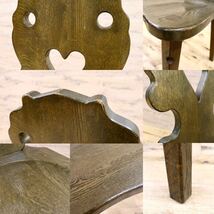 GMIK619A○ハート ダイニングチェア 2脚セット アームレスチェア 椅子 カントリー ヴィンテージ アンティーク デザイン 木製家具