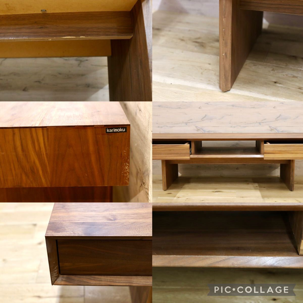 GMIK891○karimoku / カリモク TT4450 ウォールナット材 センターテーブル リビングテーブル テレビボード TVボード モダン 定価約16.9万