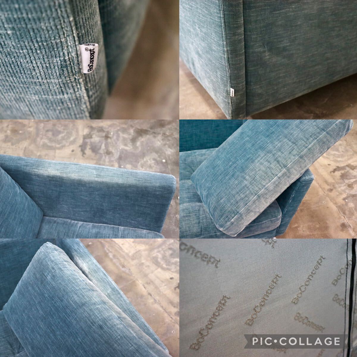 GMJK48○BoConcept / ボーコンセプト Osaka オオサカ 2人掛けソファ ラブソファ 長椅子 ファブリック 北欧 デンマーク 約25万 展示品