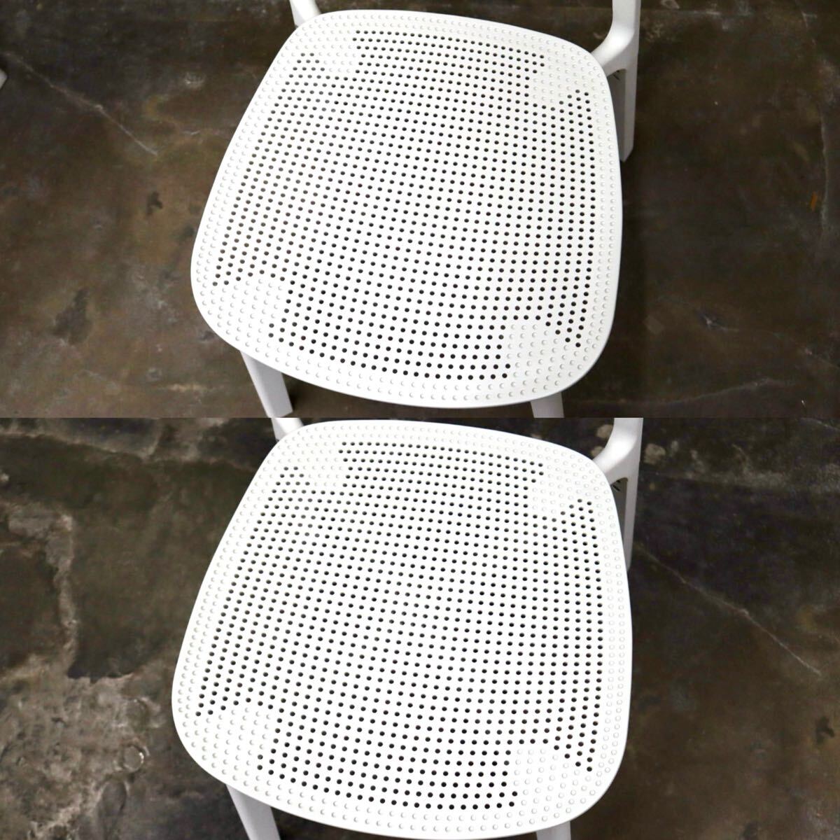 GMIS275H○KRISTALIA / クリスタリア COLANDER ダイニングチェア 椅子 2脚セット スタッキング モダン イタリア 白 展示品 定価約10万