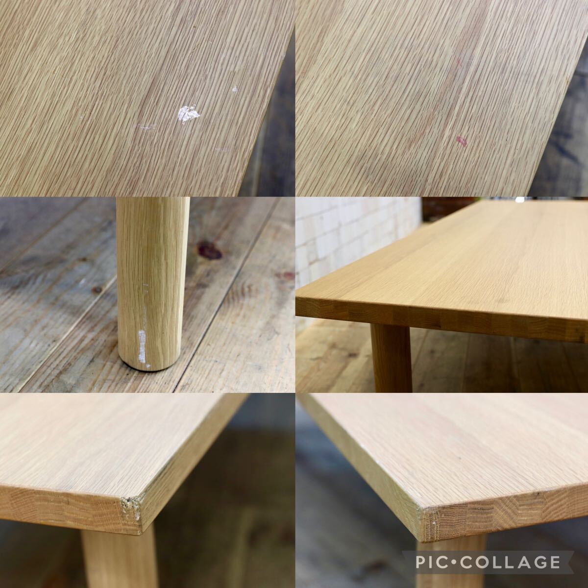 GMJK340○MUJI / 無印良品 木製テーブル天板 オーク材 センターテーブル リビングテーブル ローテーブル 北欧スタイル ナチュラル
