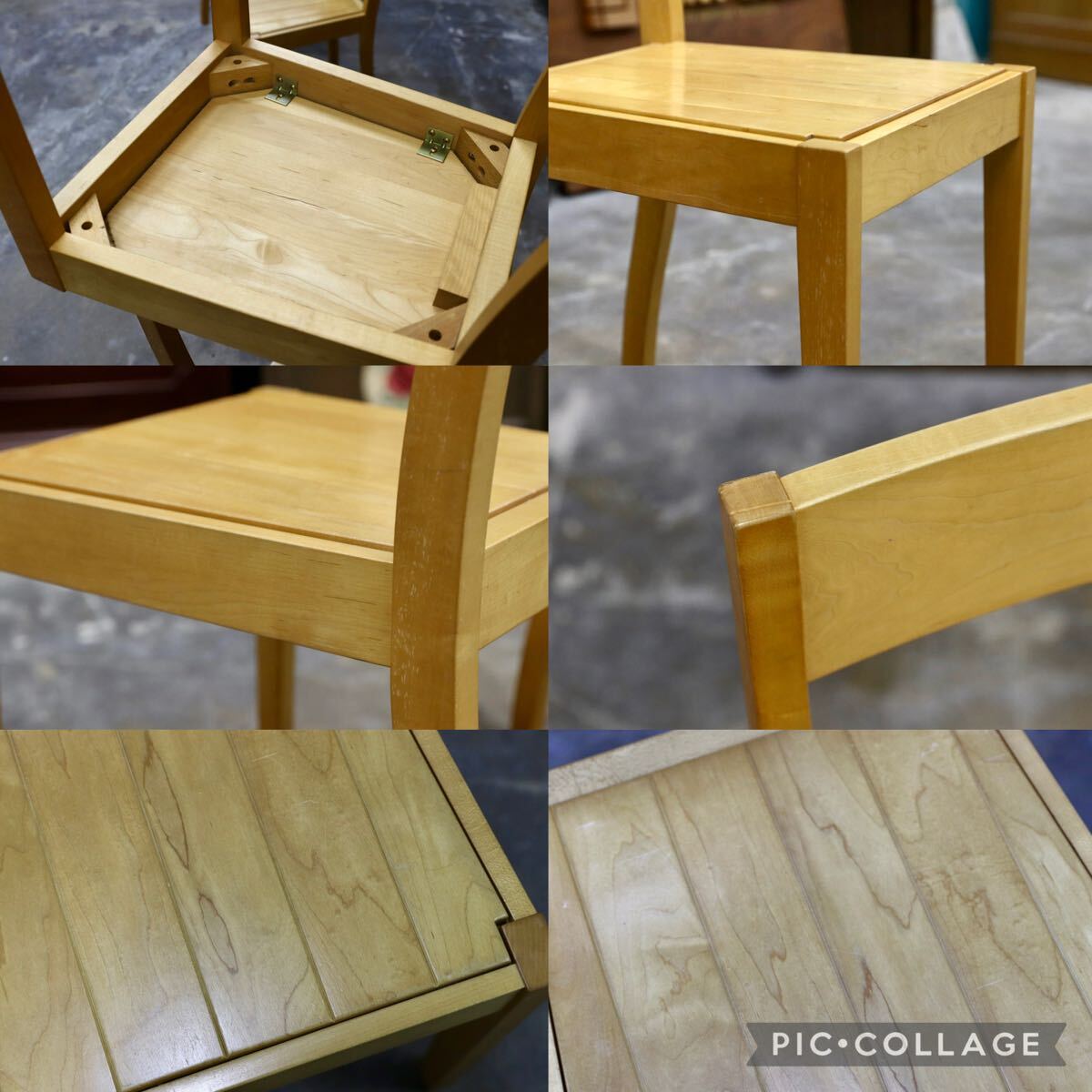 GMJK378B○LEGNATEC / レグナテック ダイニングチェア 4脚セット メープル材 シンプル ナチュラル 椅子 ヴィンテージ 北欧スタイル