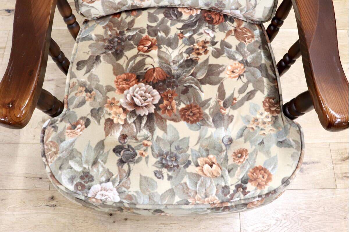 GMIS414C○飛騨産業 / HIDA キツツキ フロンティア アームチェア 椅子 1人掛けソファ ラウンジチェア 廃番 オールド カントリー 稀少