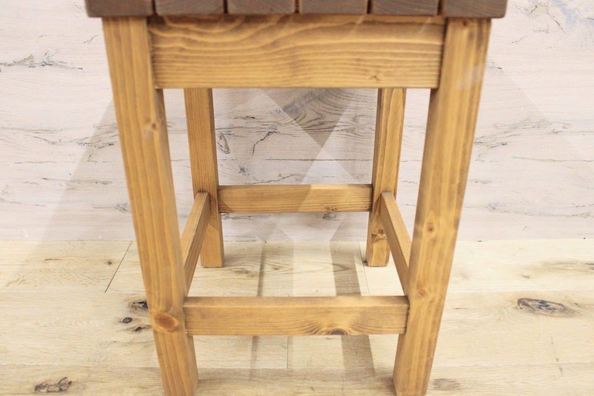 GMGN33B○アロエ スツール 椅子 木製チェア サイドテーブル パイン材 北欧スタイル ナチュラル 関家具