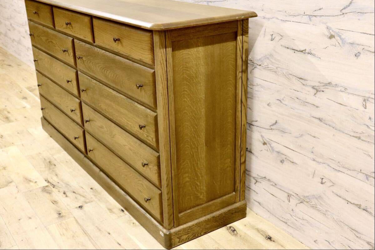 GMIK320B○近藤工芸 / OAK Solid Furniture 北海道旭川 整理タンス チェスト タンス 箪笥 引き出し 楢材 オールド ヴィンテージ 収納家具