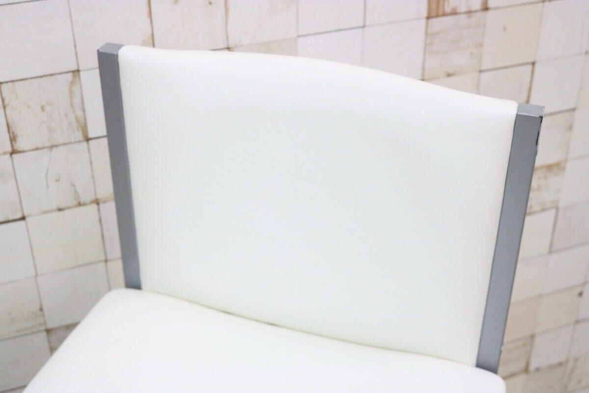 GMIO64○６脚セットcassina ixc / カッシーナイクスシー LIMA リマ レザー カウンターチェア ハイチェア 椅子 白 イタリアモダン 定価約13万
