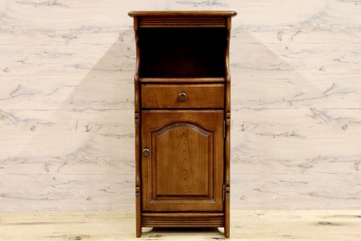 GMIH197○karimoku / カリモク コロニアル 電話台 FAX台 花台 飾り台 収納家具 国産家具