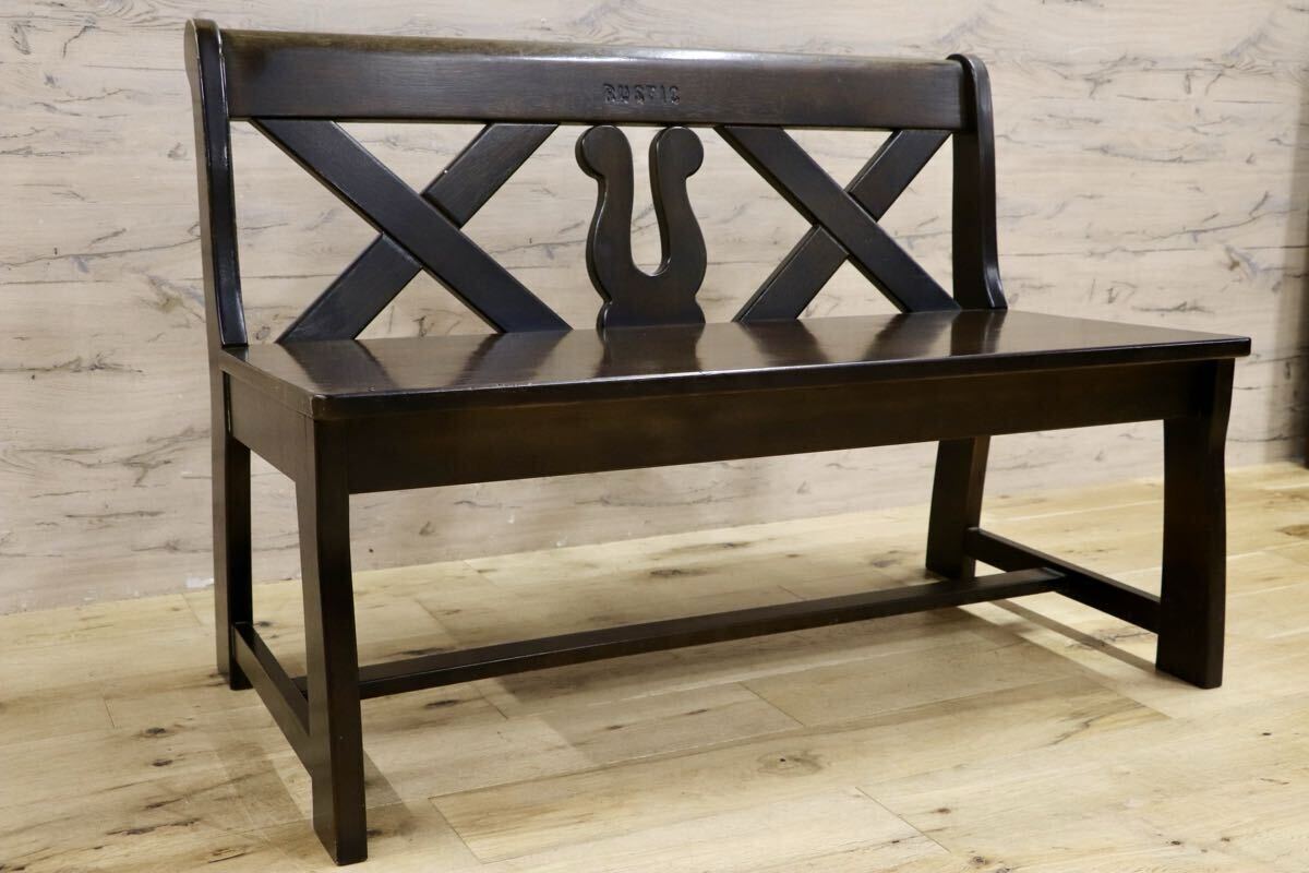 GMIH173A○karimoku/カリモク RUSTIC ルスティック ベンチ ダイニングチェア レトロ カントリーコロニアル 人気廃番シリーズ 国産家具