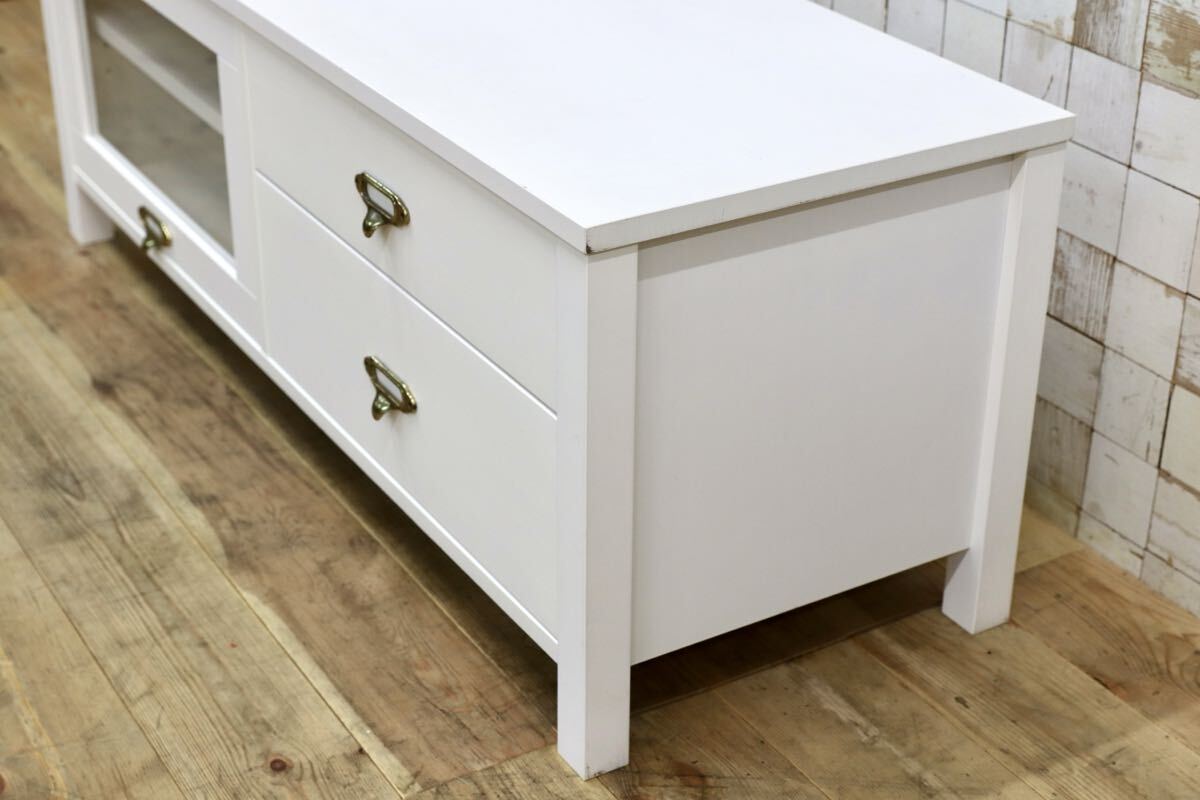 GMIK535C○MOMO NATURAL / モモナチュラル CIELE（シェル）シリーズ フラップ扉 リビング収納 テレビボード TVボード AVボード