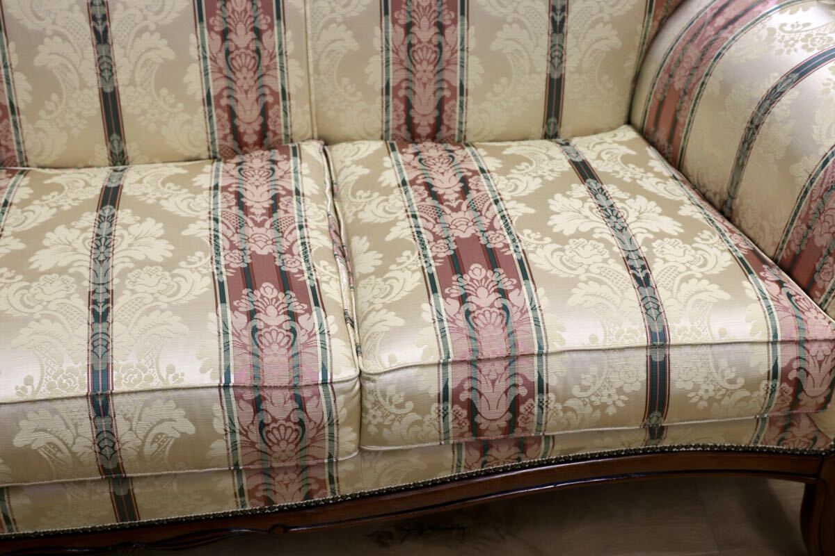 GMIK568○morello gianpaolo / モレロ・ジャンパウロ 3人掛けソファ トリプルソファ イタリア製 ロココ調 姫家具 エレガント 展示品