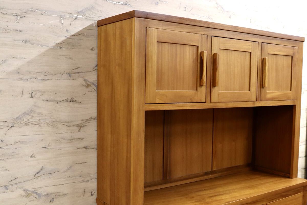 GMIK572○SCANTEAK / スキャンティーク 食器棚 カップボード 水屋棚 キャビネット リビングボード チーク材 北欧スタイル 廃番