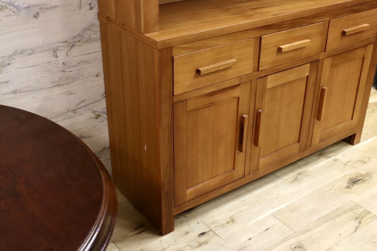 GMIK572○SCANTEAK / スキャンティーク 食器棚 カップボード 水屋棚 キャビネット リビングボード チーク材 北欧スタイル 廃番