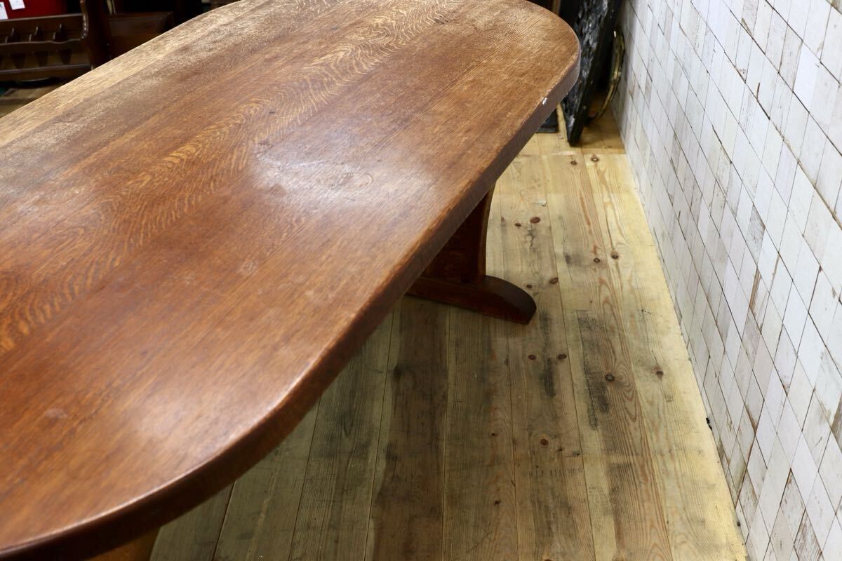 GMIO253○矢澤金太郎 ダイニングテーブル 食卓テーブル 指物工房 無垢材 槍鉋 ヴィンテージ 高級家具 稀少