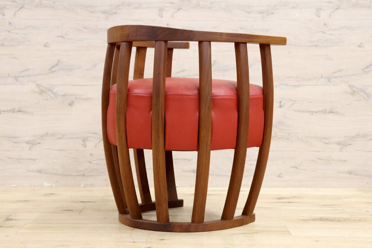 GMIK625○BC工房 こぶりチャウチャウ椅子 ラウンジチェア 椅子 セミアームチェア 本革 レザー モダン インテリア