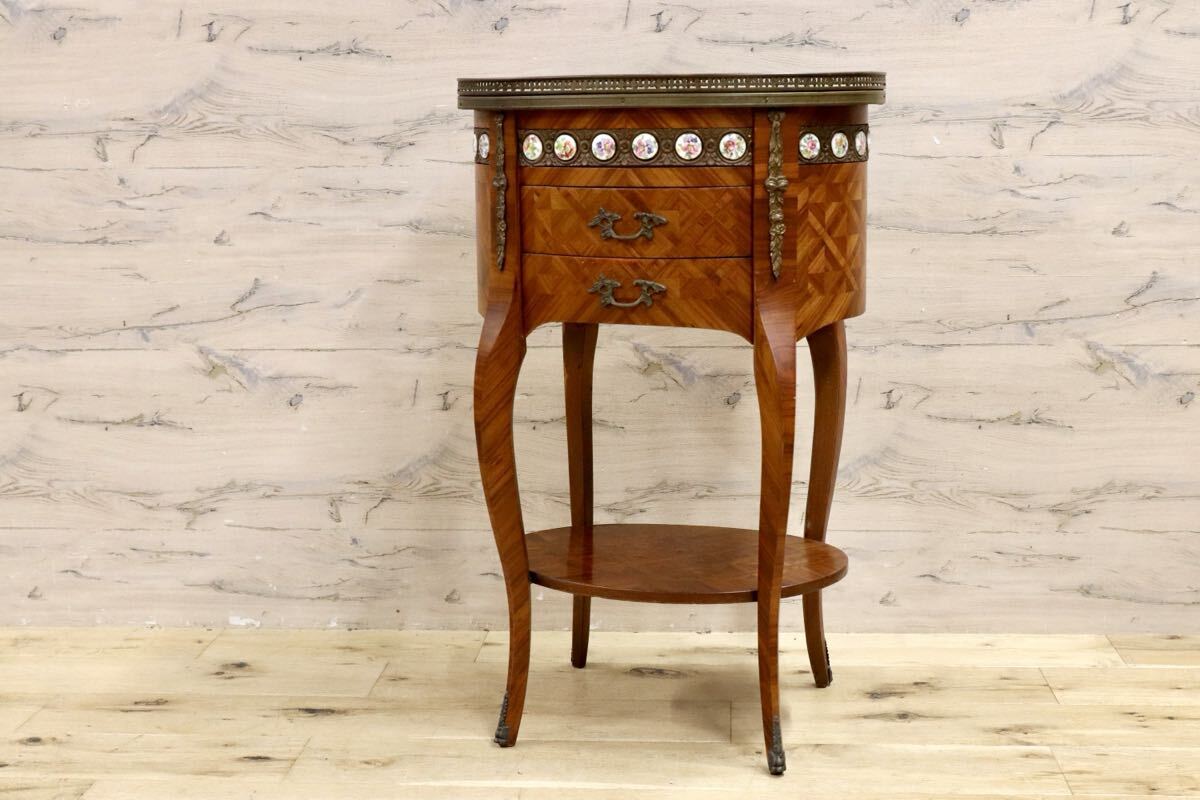 GMIK634○MARINER / マリネール サイドテーブル コンソールテーブル スペイン最高峰 クラシック ヴィンテージ 西洋 アンティーク 稀少