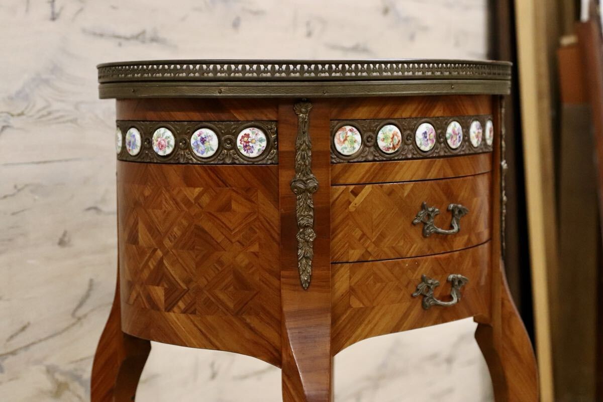 GMIK634○MARINER / マリネール サイドテーブル コンソールテーブル スペイン最高峰 クラシック ヴィンテージ 西洋 アンティーク 稀少