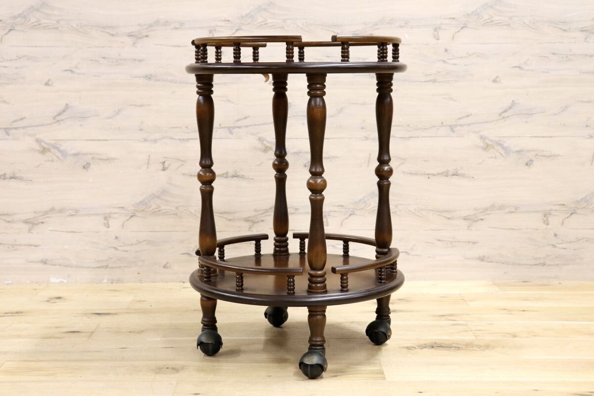 GMIK645○飛騨産業 / HIDA キツツキ キッチンワゴン ティーワゴン トロリー クラシック レトロ アンティーク ヴィンテージ 国産家具