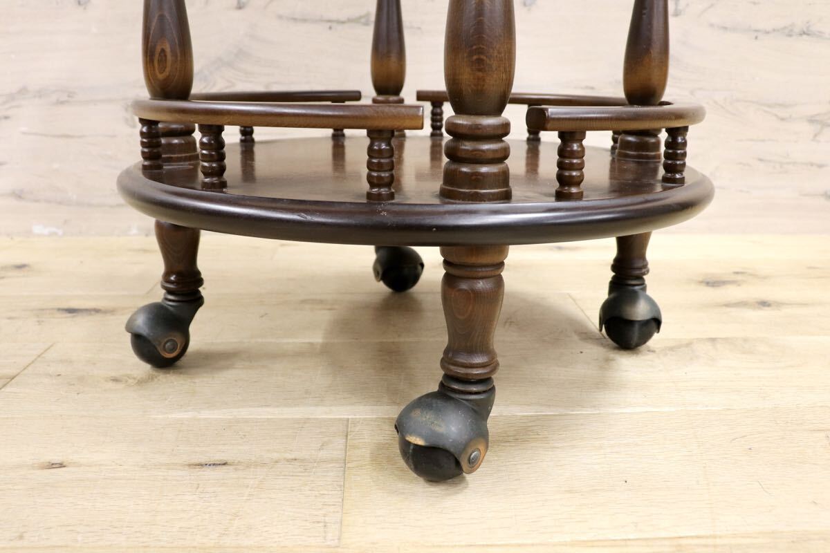 GMIK645○飛騨産業 / HIDA キツツキ キッチンワゴン ティーワゴン トロリー クラシック レトロ アンティーク ヴィンテージ 国産家具