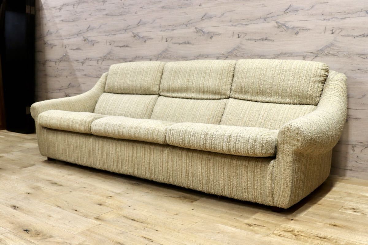 GMIH363B○Overman International スウェーデン製 北欧ヴィンテージ トリプルソファ 3人掛けソファ ラウンジチェア 稀少