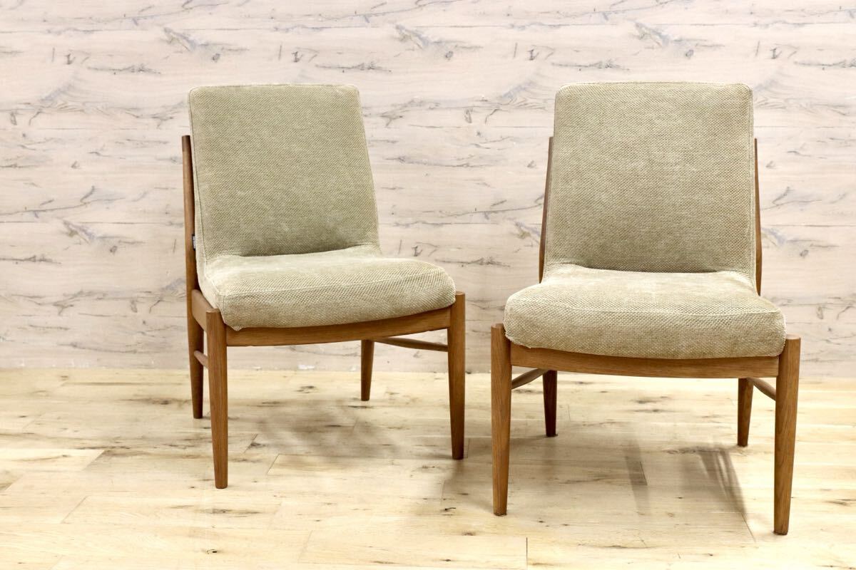 GMIK734B○karimoku / カリモク CD31ダイニングチェア 椅子 2脚セット オーク材 国産家具 定価約23万