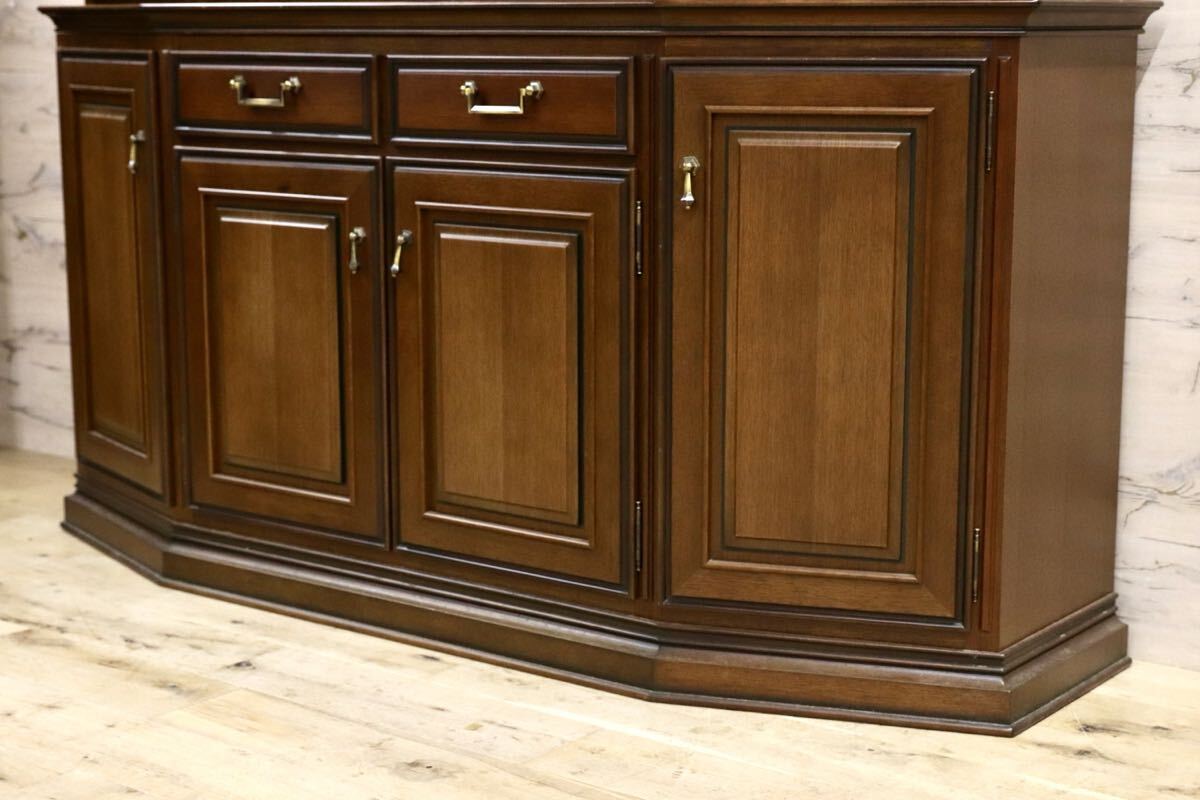 GMIK771○maruni / マルニ ROYAL ロイヤル キャビネット 飾り棚 リビングボード 食器棚 カップボード 定価約128万