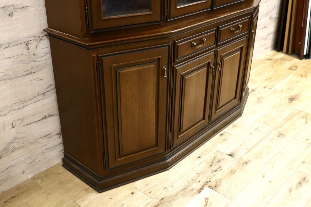 GMIK771○maruni / マルニ ROYAL ロイヤル キャビネット 飾り棚 リビングボード 食器棚 カップボード 定価約128万