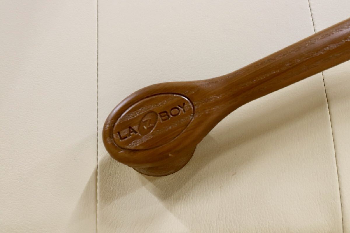 GMIS420○La-Z-Boy / レイジーボーイ リクライニングチェア 1人掛けソファ シングルソファ 本革 クリーム色 アメリカ 横浜ダニエル取扱い