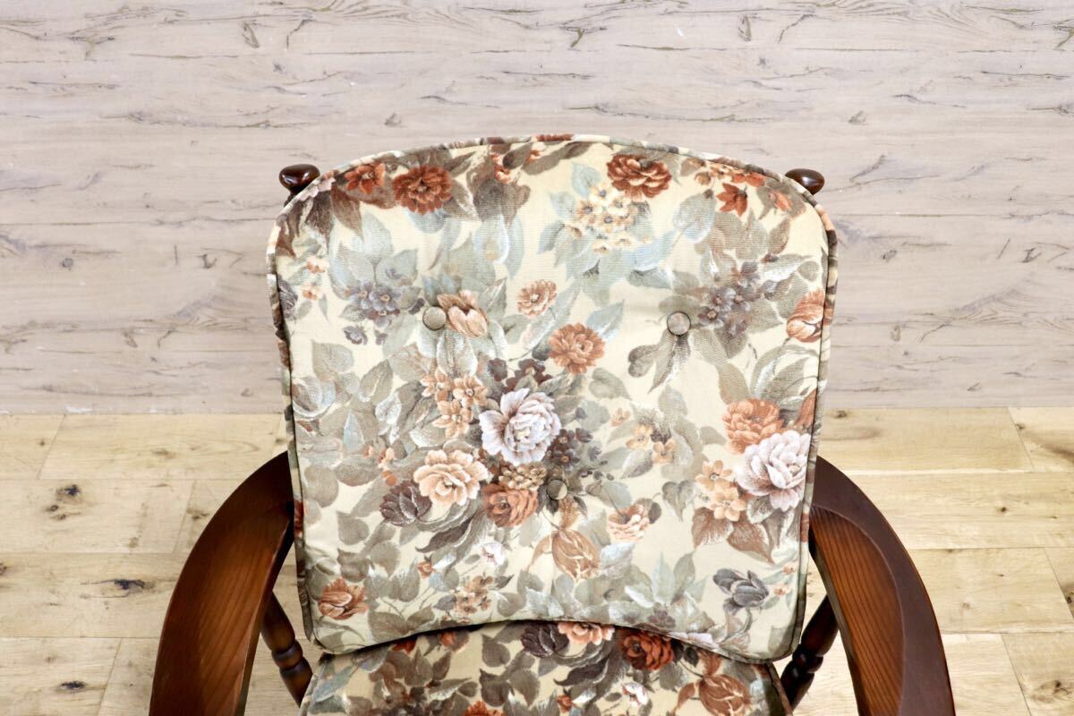 GMIS414C○飛騨産業 / HIDA キツツキ フロンティア アームチェア 椅子 1人掛けソファ ラウンジチェア 廃番 オールド カントリー 稀少