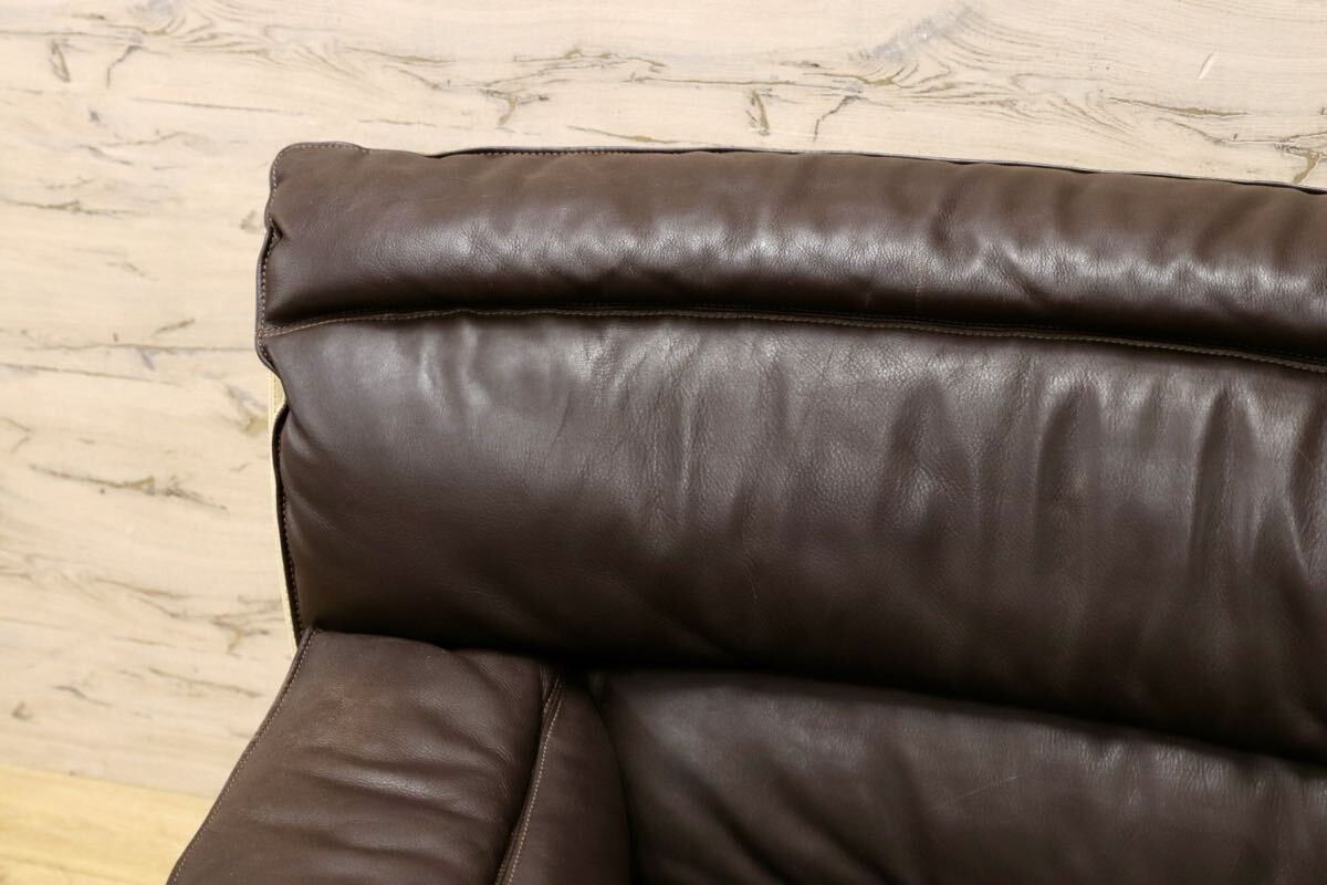 GMIK864C○rossi di albizzate / ロッシディアルビザーテ 1人掛けソファ 右アーム 本革 ヴィンテージ イタリア 最高峰 約140万