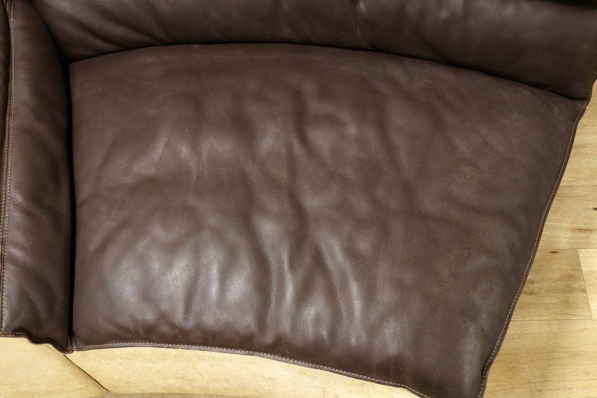 GMIK864C○rossi di albizzate / ロッシディアルビザーテ 1人掛けソファ 右アーム 本革 ヴィンテージ イタリア 最高峰 約140万