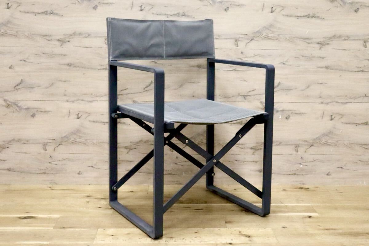 GMIH144A○ACTUS / アクタス LandNorm ランドノーム ディレクターチェア ガーデンチェア 折りたたみチェア グレー 屋外 テラス