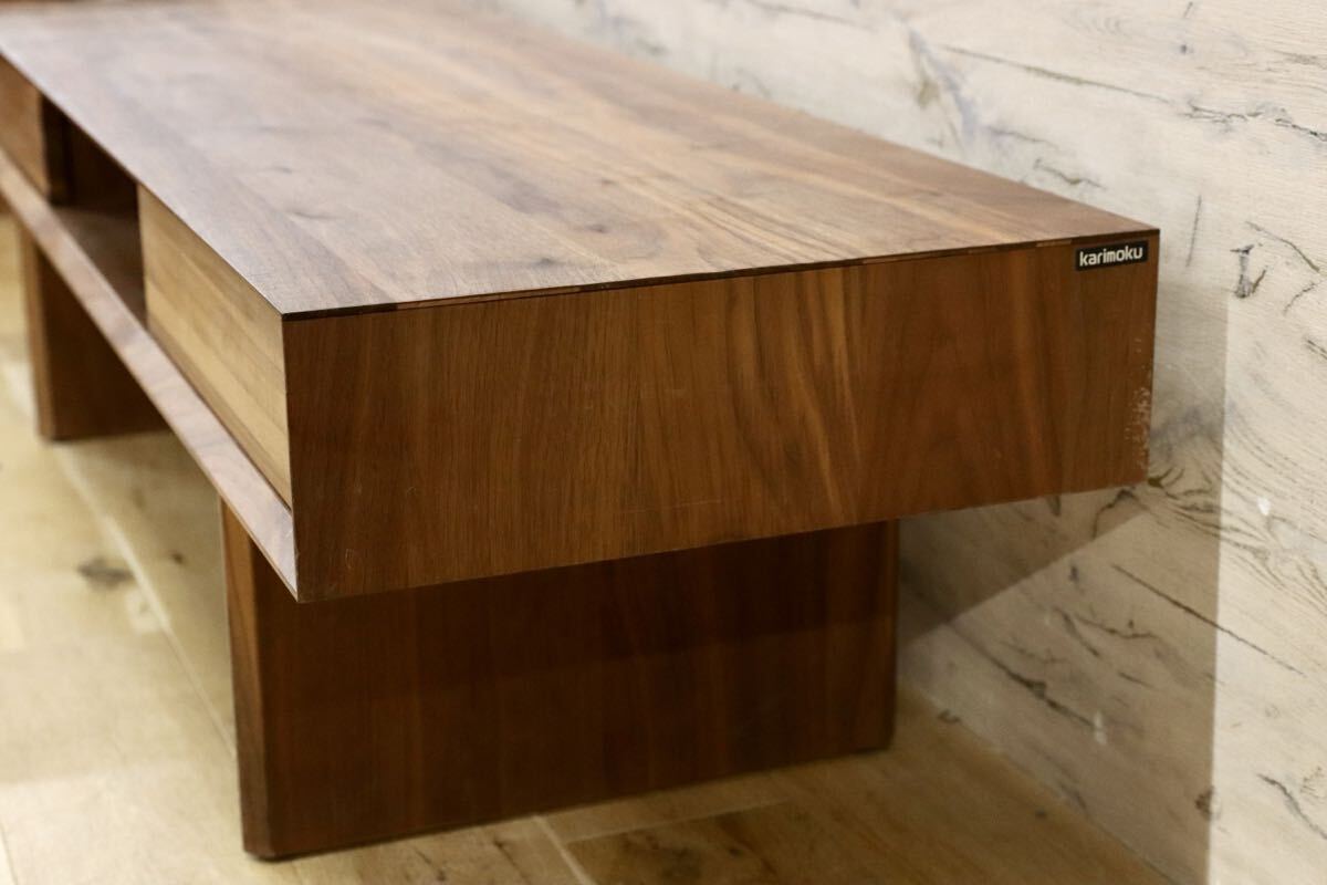 GMIK891○karimoku / カリモク TT4450 ウォールナット材 センターテーブル リビングテーブル テレビボード TVボード モダン 定価約16.9万