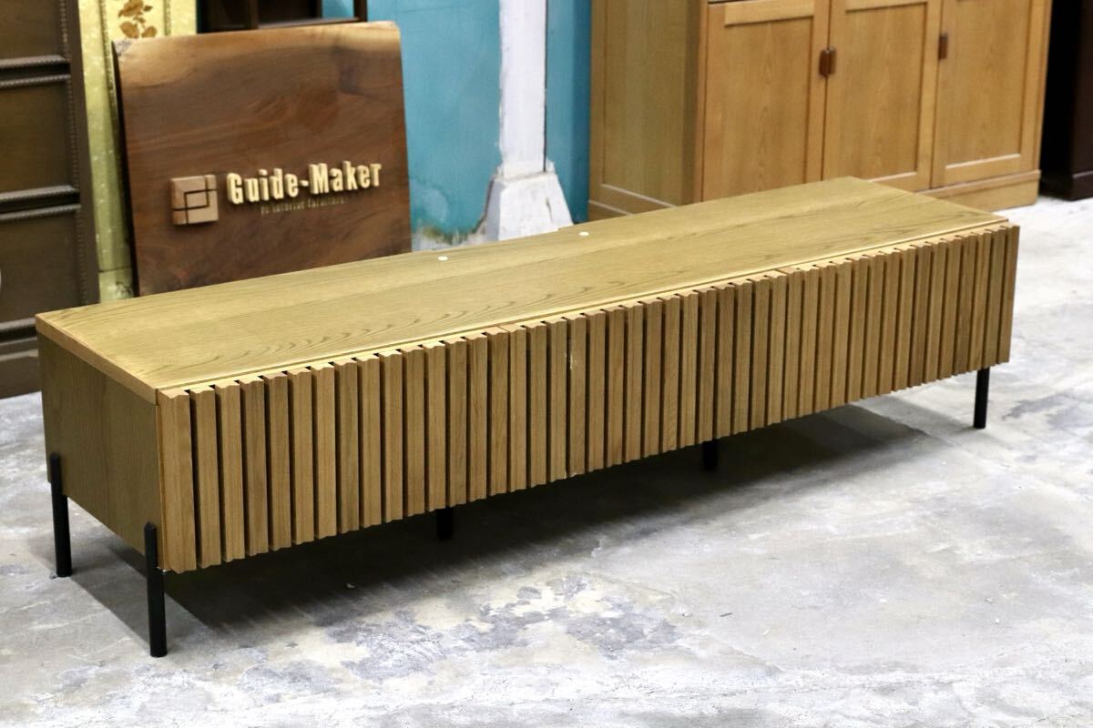 GMIH474B○Meuble / モーブル テレビボード TVボード AVボード サイドボード オーク材 キャビネット 北欧スタイル モダン 定価約12万