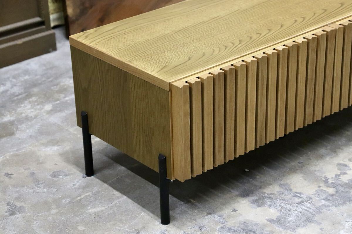 GMIH474B○Meuble / モーブル テレビボード TVボード AVボード サイドボード オーク材 キャビネット 北欧スタイル モダン 定価約12万