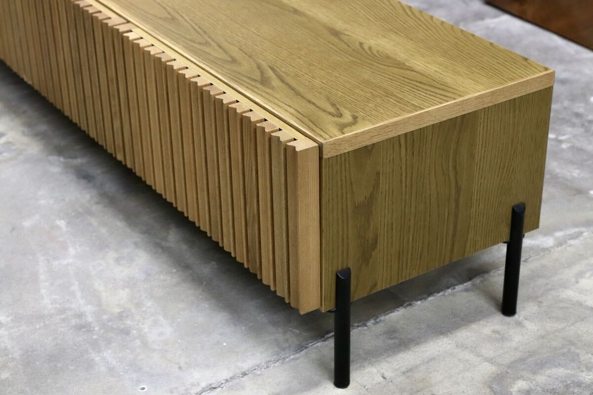 GMIH474B○Meuble / モーブル テレビボード TVボード AVボード サイドボード オーク材 キャビネット 北欧スタイル モダン 定価約12万