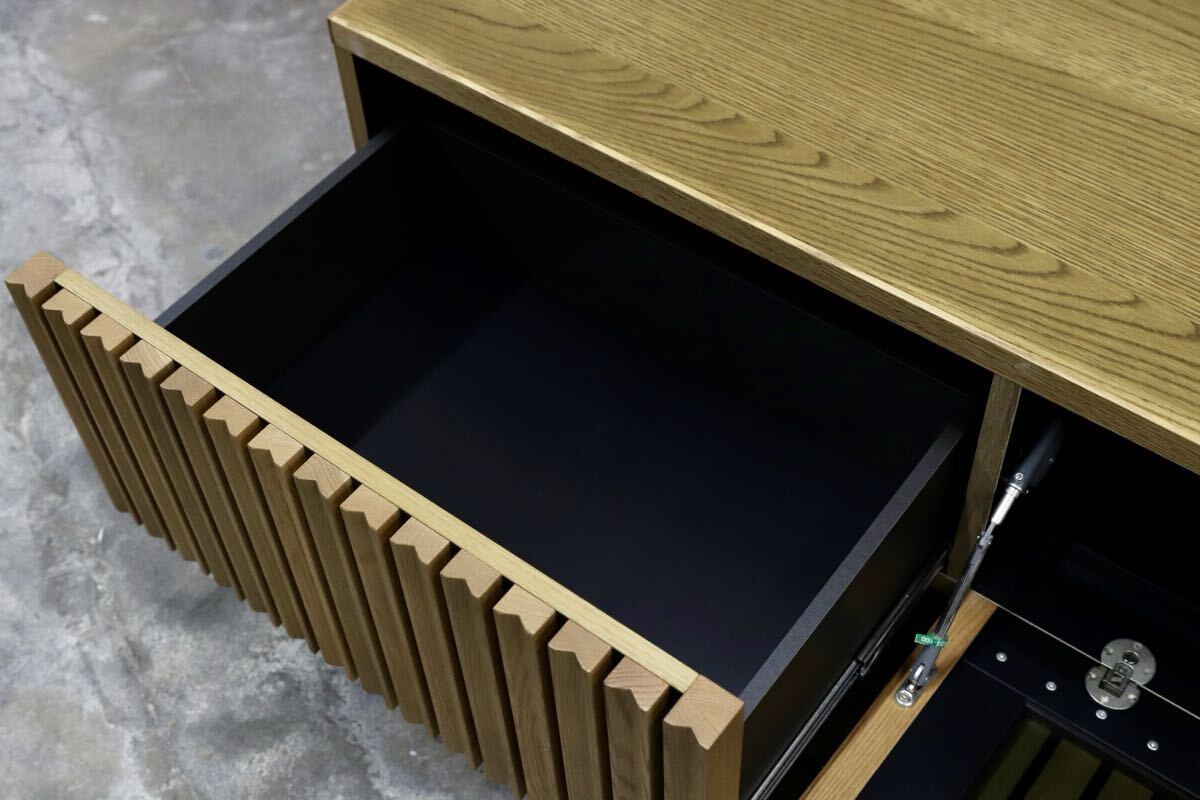 GMIH474B○Meuble / モーブル テレビボード TVボード AVボード サイドボード オーク材 キャビネット 北欧スタイル モダン 定価約12万